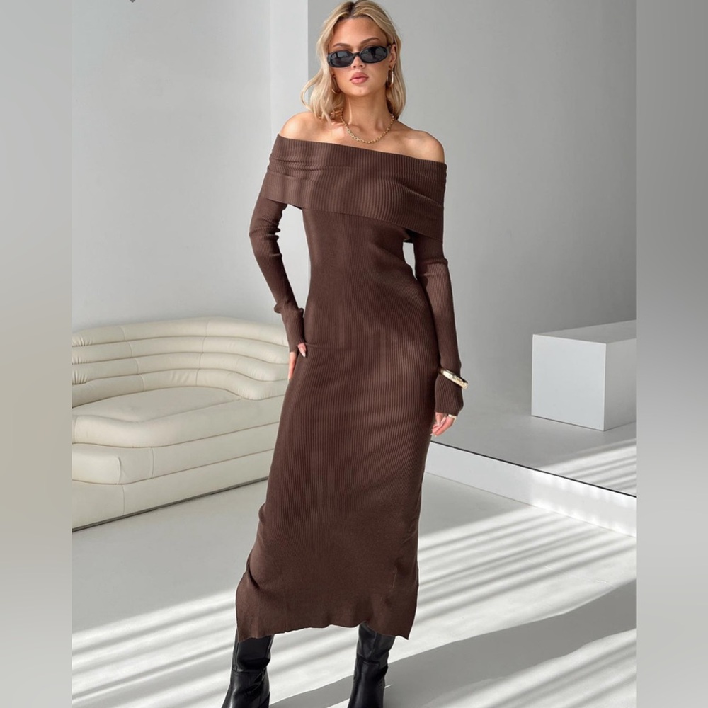 Princess Polly Phylis off the shoulder maxi dress